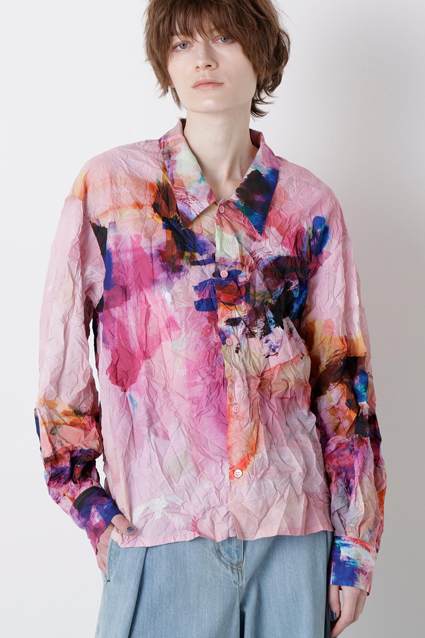 【STUMBLY】Crushed Art Print Shirts