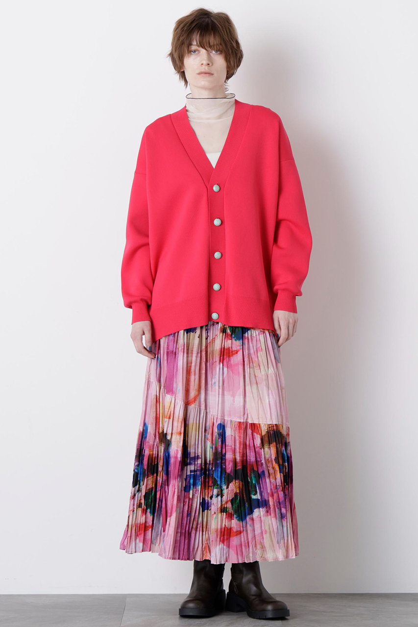 hueLe Museum 【STUMBLY】Crushed Art Print Skirt (ピンク, 36) ヒューエルミュージアム ELLE SHOP hueLe Museum 【STUMBLY】Crushed Art Print Skirt (ピンク, 36) ヒューエルミュージアム ELLE SHOP