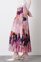 【STUMBLY】Crushed Art Print Skirt ヒューエルミュージアム/hueLe Museum