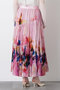 【STUMBLY】Crushed Art Print Skirt ヒューエルミュージアム/hueLe Museum