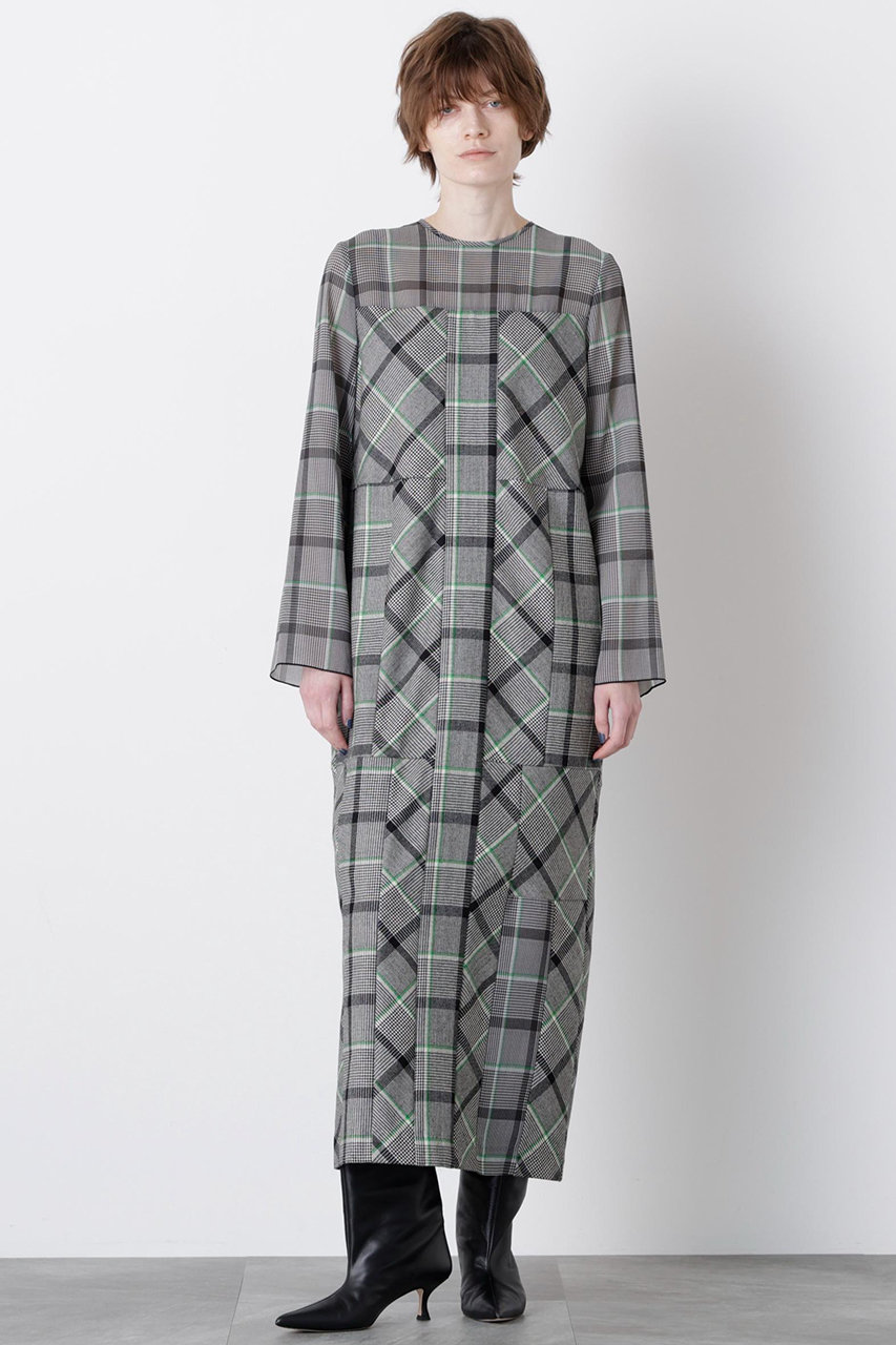 hueLe Museum 【STUMBLY】Sheer Combination Pattern Dress (ホワイト, 38) ヒューエルミュージアム ELLE SHOP hueLe Museum 【STUMBLY】Sheer Combination Pattern Dress (ホワイト, 38) ヒューエルミュージアム ELLE SHOP