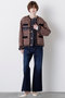 【STUMBLY】Tweed/Denim Combi JK ヒューエルミュージアム/hueLe Museum