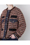【STUMBLY】Tweed/Denim Combi JK ヒューエルミュージアム/hueLe Museum