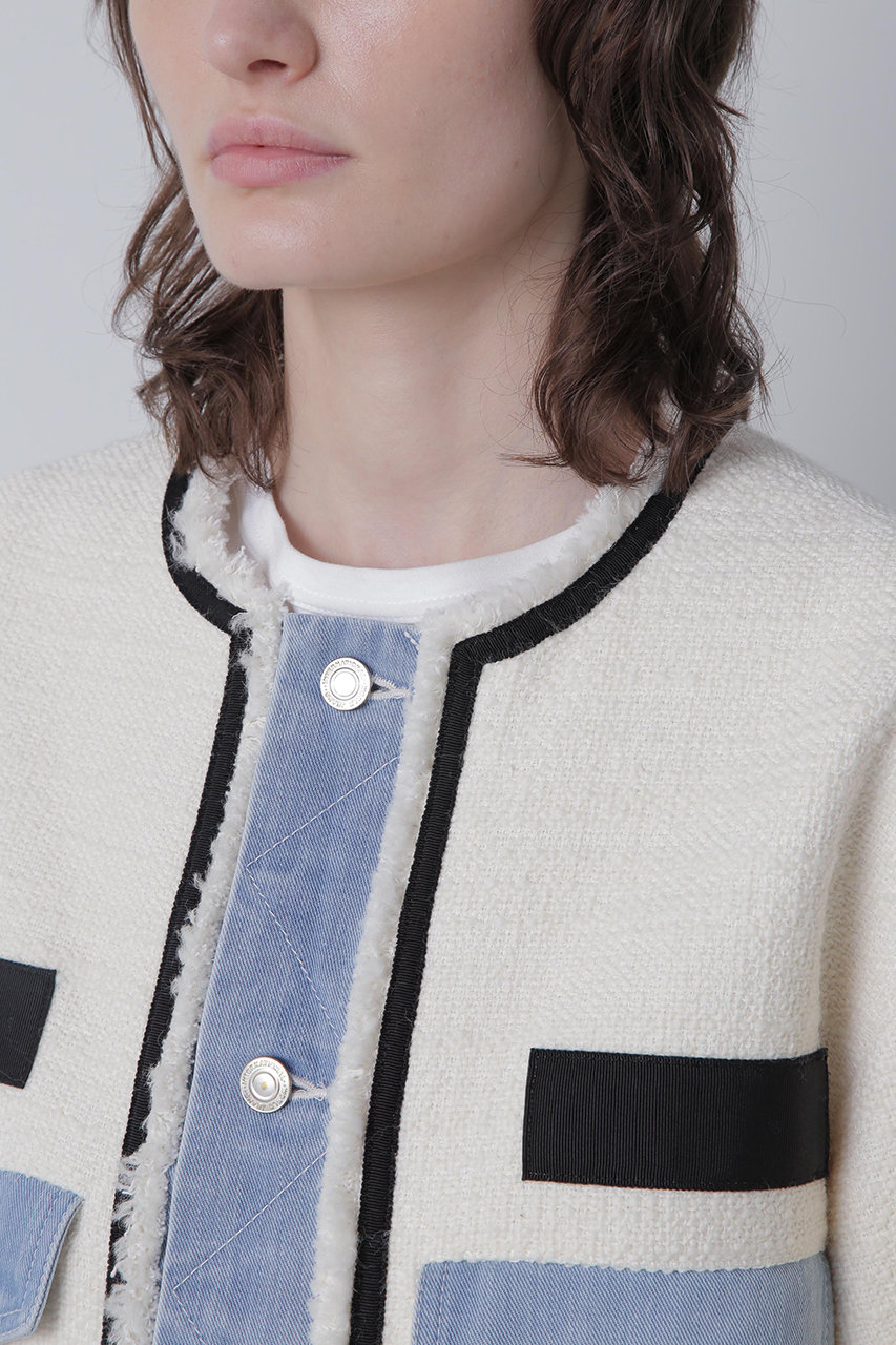 hueLe Museum(ヒューエルミュージアム)｜【STUMBLY】Tweed/Denim Combi