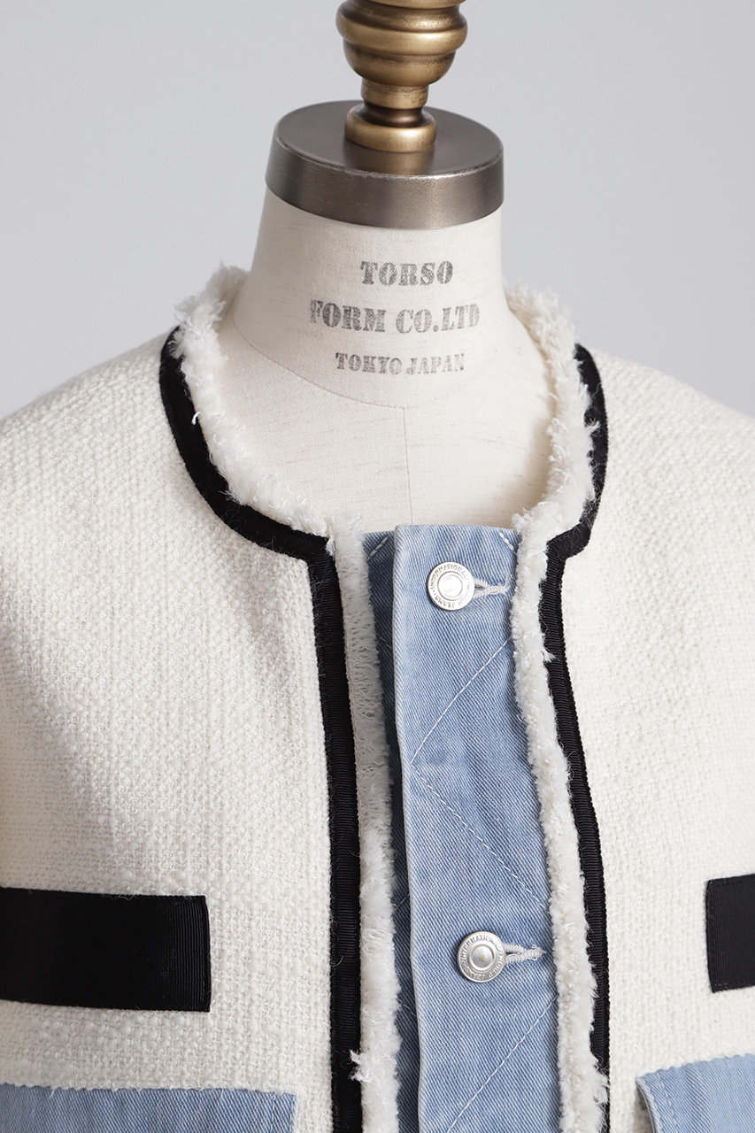 hueLe Museum(ヒューエルミュージアム)｜【STUMBLY】Tweed/Denim Combi