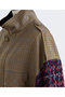 【STUMBLY】Tweed Sleeve Stand Zip UP JK ヒューエルミュージアム/hueLe Museum