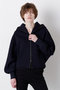 【STUMBLY】Air Double Knit Hood Zip Up ヒューエルミュージアム/hueLe Museum ネイビー