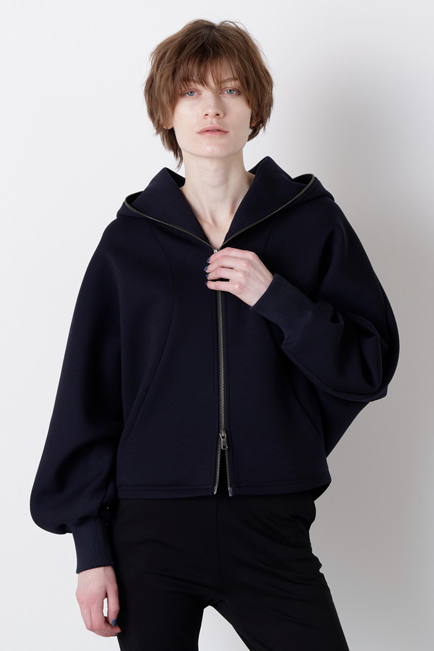 【STUMBLY】Air Double Knit Hood Zip Up