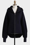 【STUMBLY】Air Double Knit Hood Zip Up ヒューエルミュージアム/hueLe Museum