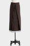 【hLM】ラップスカート ヒューエルミュージアム/hueLe Museum ブラウン