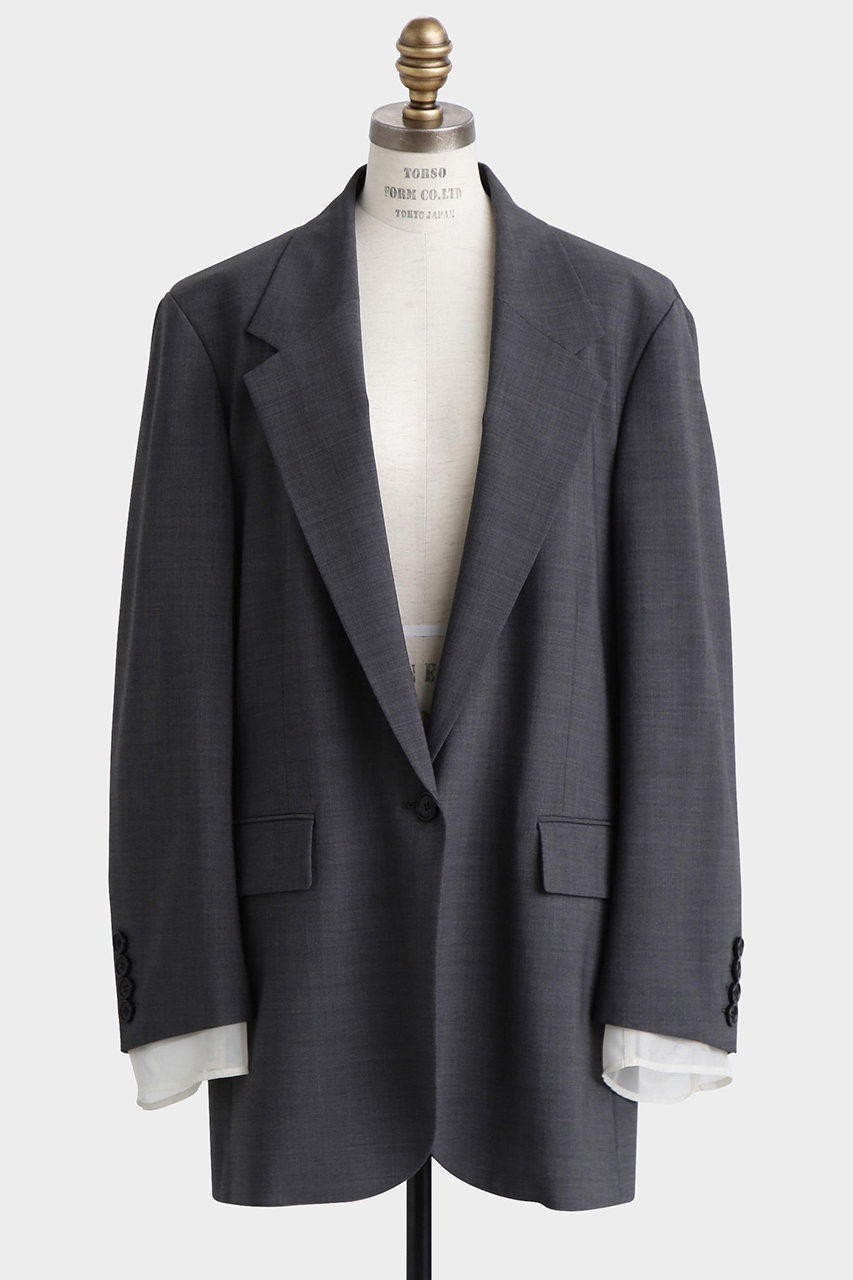 ヒューエルミュージアム/hueLe Museumの【hLM】レイヤードブレザー(グレー/7505250901)