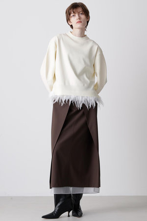 ヒューエルミュージアム/hueLe Museumの【hLM】フェザーレイヤードニット(110300/110301)