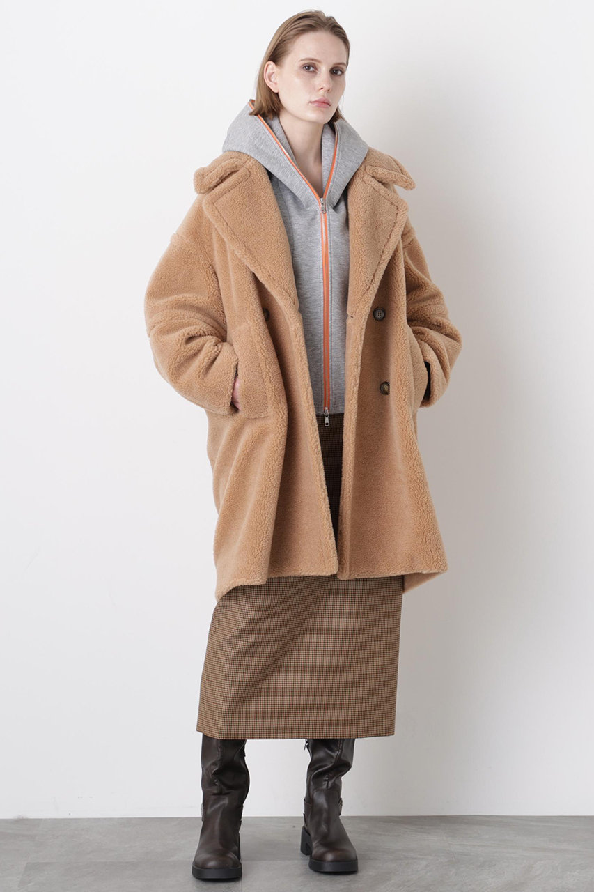 ヒューエルミュージアム/hueLe Museumの【STUMBLY】Yarn Dyed I-Line Skirt(ベージュ/5355220001)