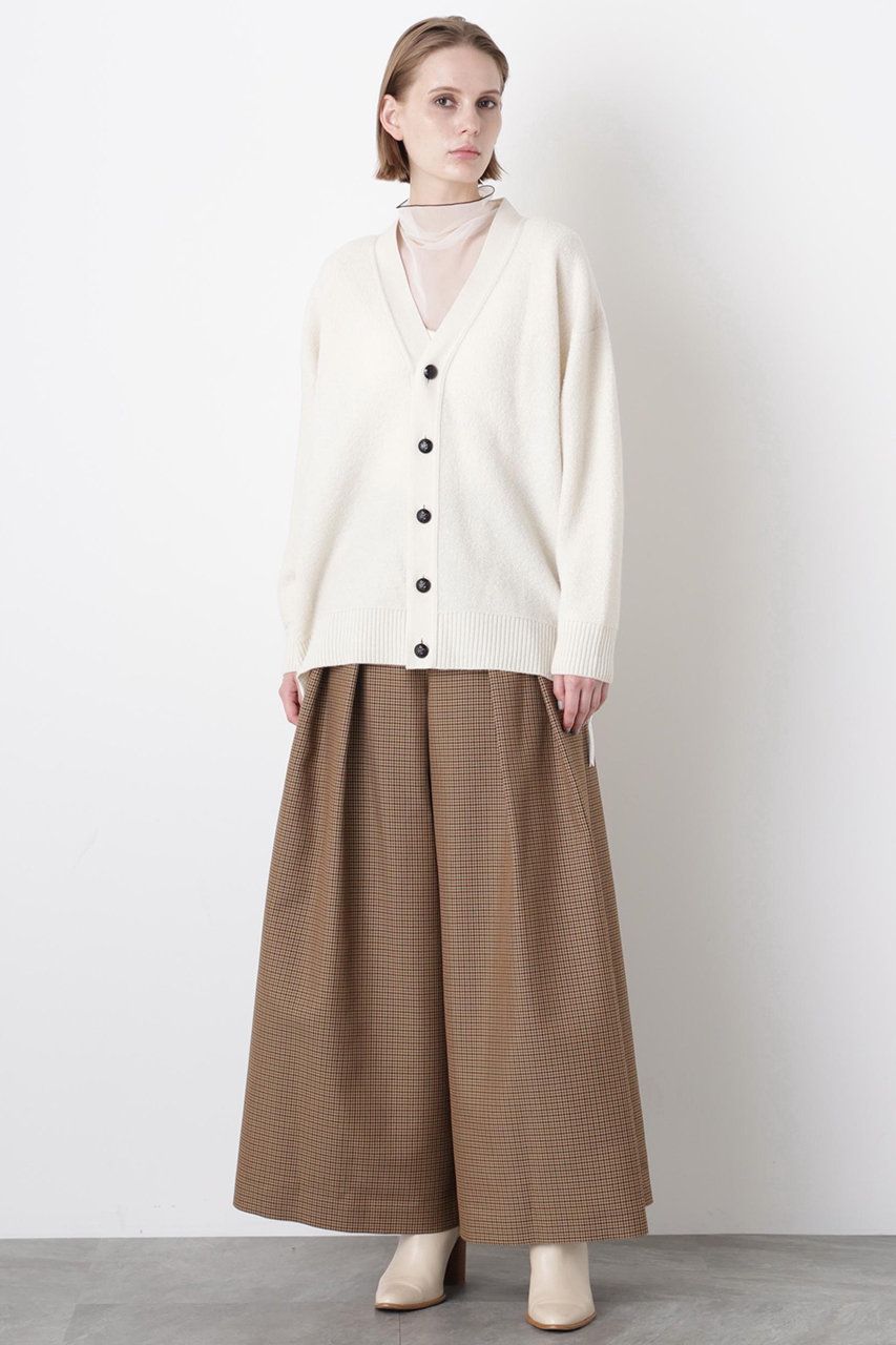 ヒューエルミュージアム/hueLe Museumの【STUMBLY】Yarn Dyed Highwaist Pants(ベージュ/5355230001)