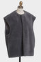 【STUMBLY】Wool Boa Gilet ヒューエルミュージアム/hueLe Museum グレー