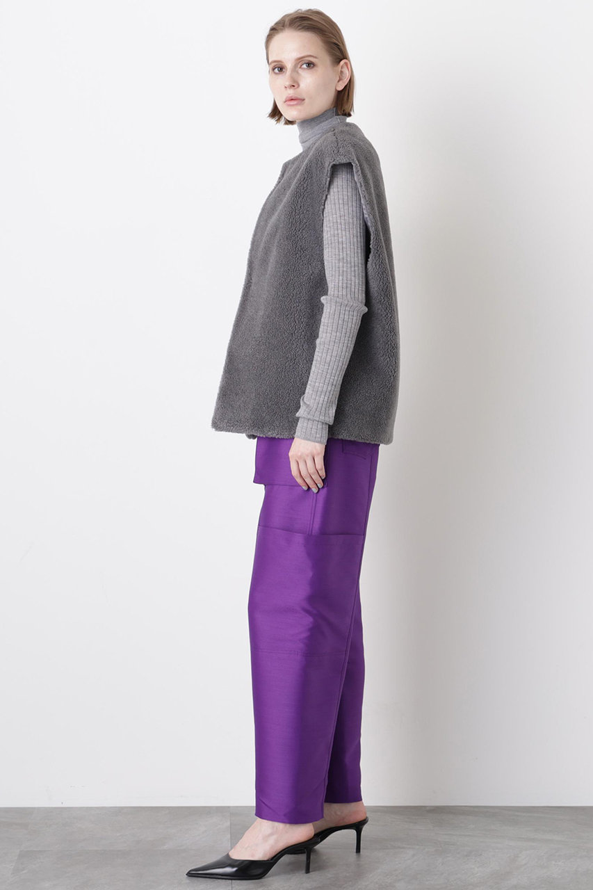 hueLe Museum(ヒューエルミュージアム)｜【STUMBLY】Wool Boa Gilet