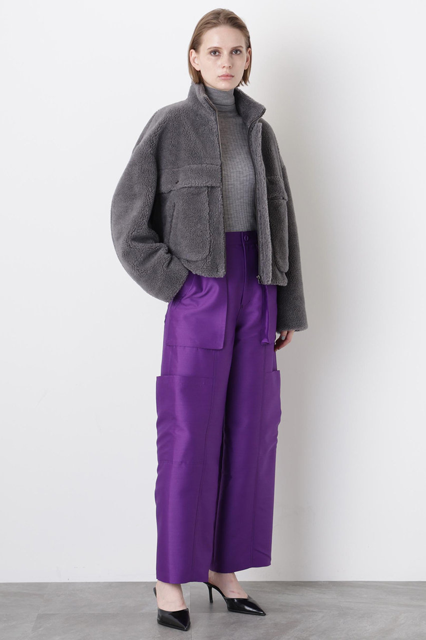 hueLe Museum(ヒューエルミュージアム)｜【STUMBLY】Boa Stand Zip Up