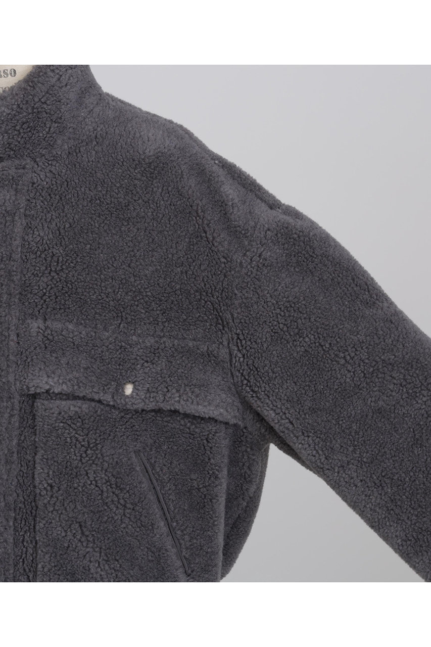 hueLe Museum(ヒューエルミュージアム)｜【STUMBLY】Boa Stand Zip Up