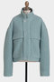 【STUMBLY】Boa Stand Zip Up Jacket ヒューエルミュージアム/hueLe Museum ライトグリーン