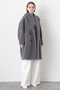 【STUMBLY】New Silhouette Pea Coat ヒューエルミュージアム/hueLe Museum グレー