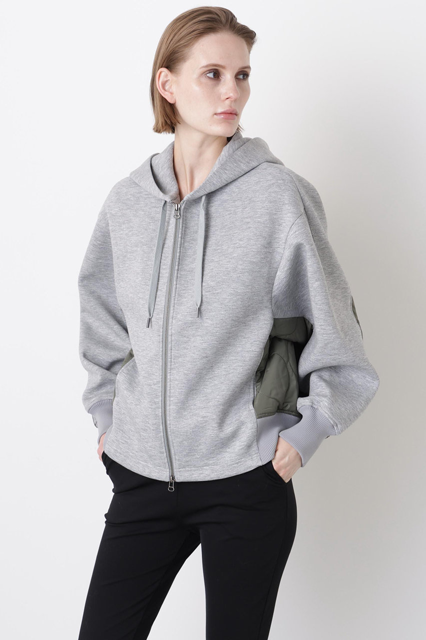 【STUMBLY】Quilted Combination Hoody