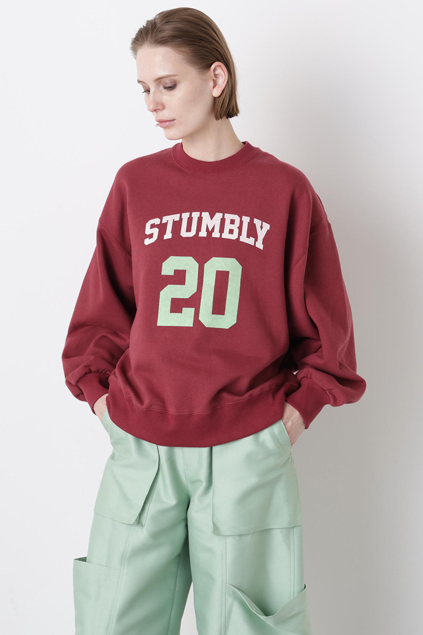 ヒューエルミュージアム/hueLe Museumの【STUMBLY】Printed Pullover(ワイン/5355260005)