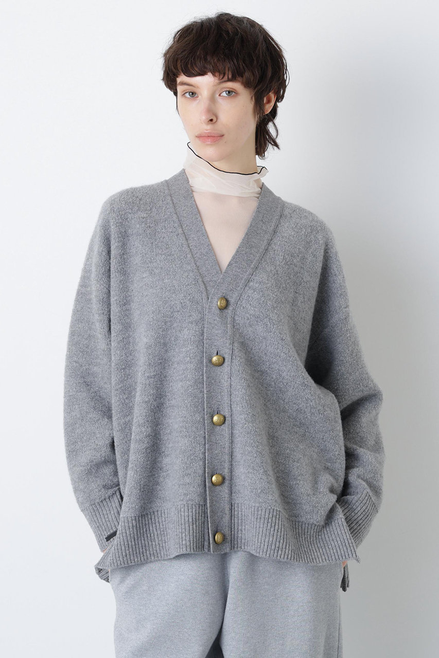 ヒューエルミュージアム/hueLe Museumの【STUMBLY】Pile Knit Cardigan(グレー/5355270001)