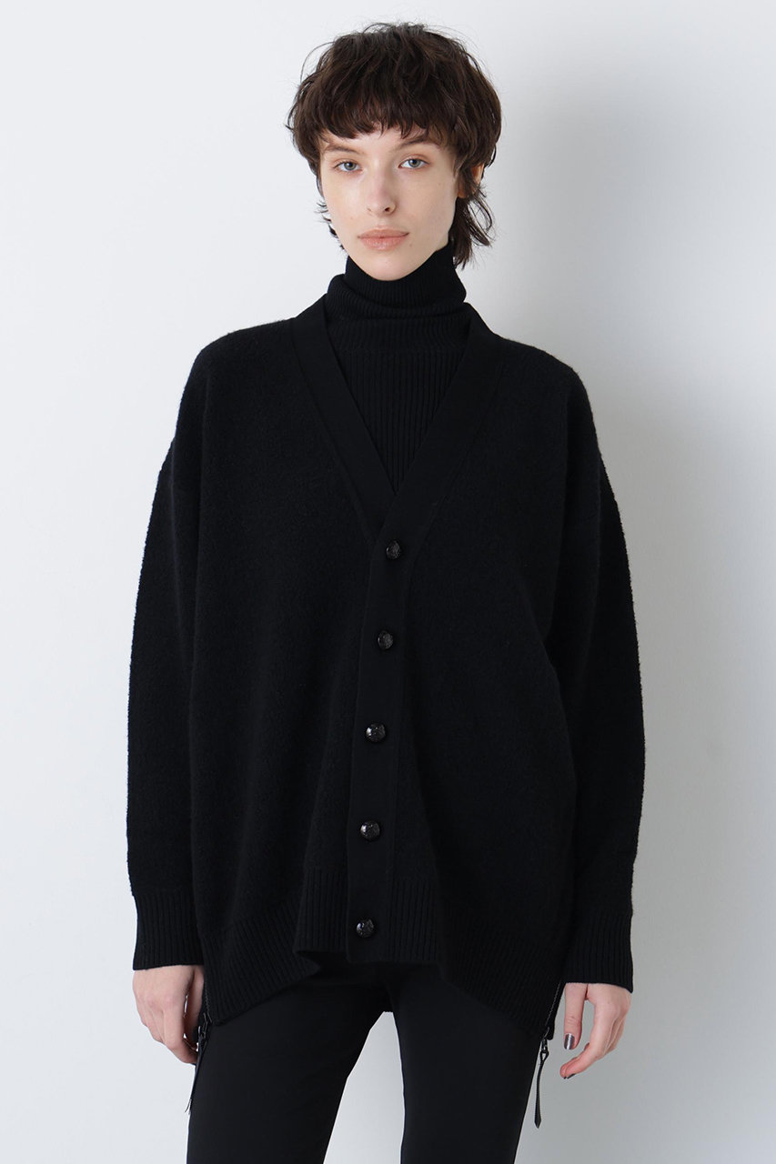 ヒューエルミュージアム/hueLe Museumの【STUMBLY】Pile Knit Cardigan(ブラック/5355270001)