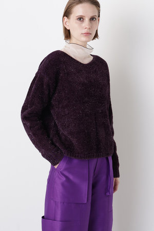 ヒューエルミュージアム/hueLe Museumの【STUMBLY】Glitter Yarn Pullover(110300/110301)