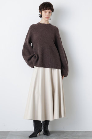 ヒューエルミュージアム/hueLe Museumの【hLM】レザーライクフレアスカート(110700/110703)