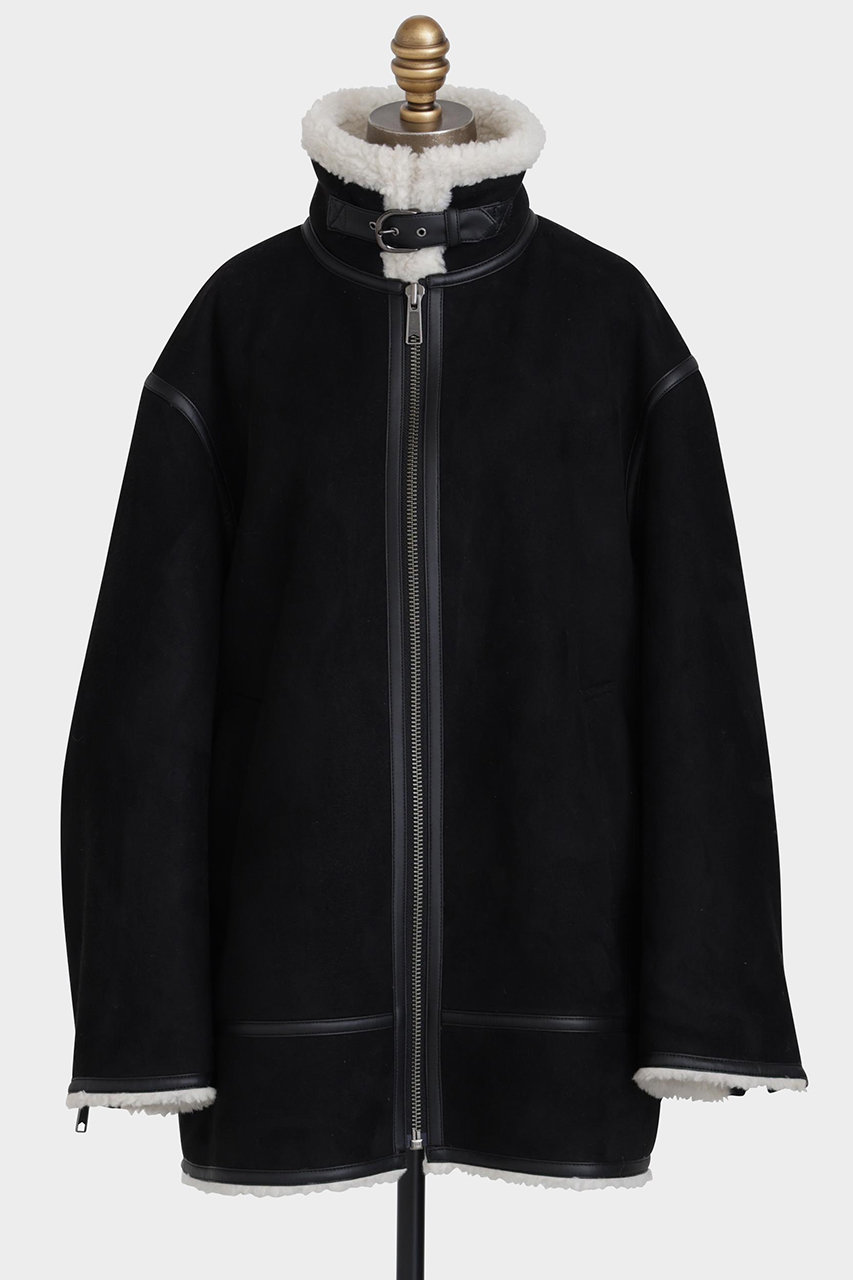 juemi ムートンジャケット　BLK×BGE 完売商品 JELADO」Ripcity Jacket ジェラード リップシティージャケット