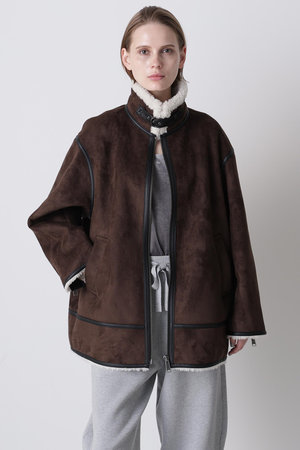 ヒューエルミュージアム/hueLe Museumの【hLM】フェイクムートンジャケット(110800/110801)