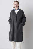 【hLM】ウールリバーコート