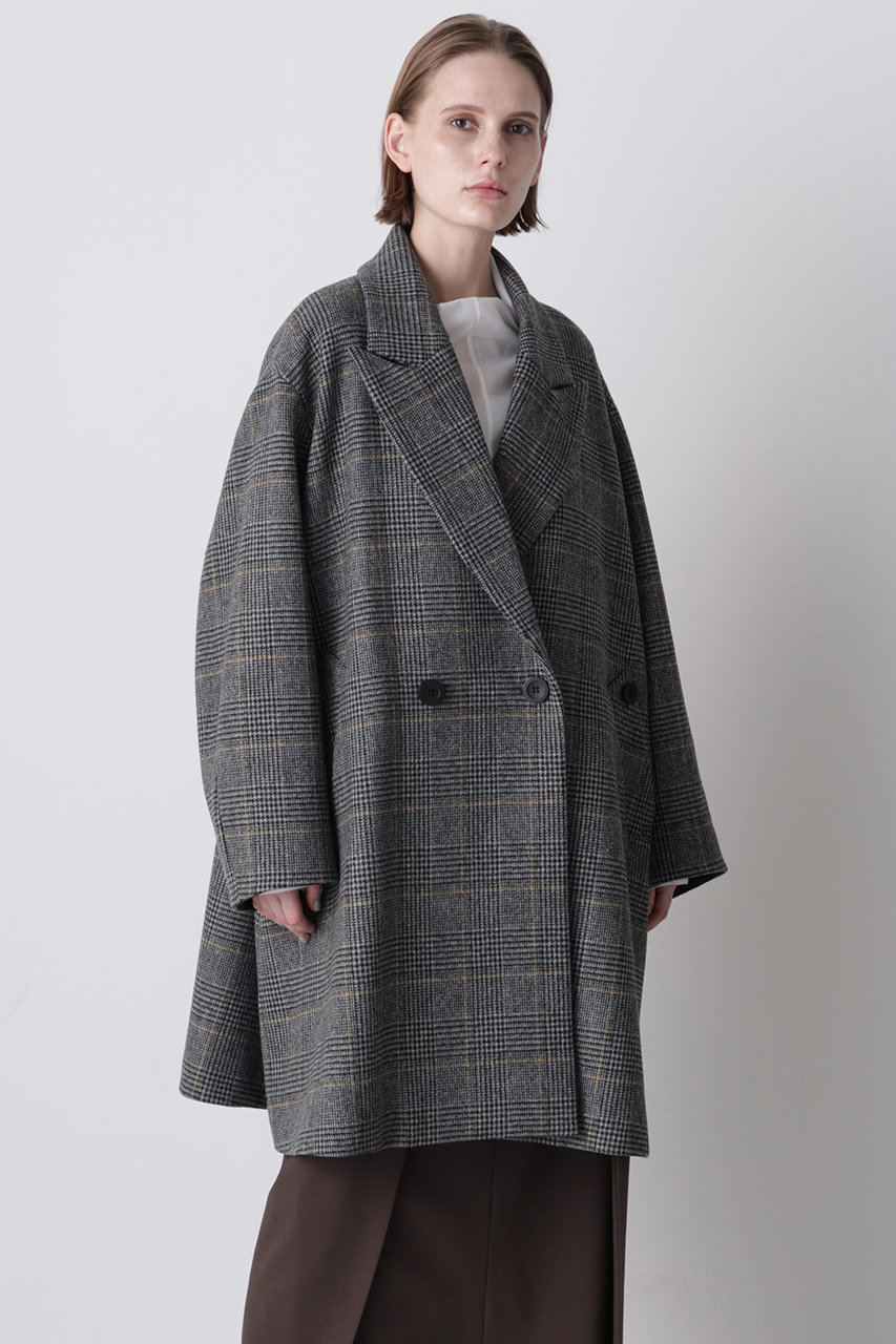 hueLe Museum(ヒューエルミュージアム)｜【hLM】ウールチェックコート