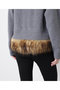 【STUMBLY】Fur Trim Combi Pullover ヒューエルミュージアム/hueLe Museum