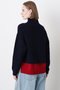 【STUMBLY】Fur Trim Combi Pullover ヒューエルミュージアム/hueLe Museum