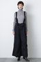 【STUMBLY】Suspender Wide Pants ヒューエルミュージアム/hueLe Museum ブラック