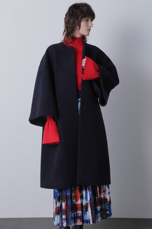ヒューエルミュージアム/hueLe Museumの【STUMBLY】Round No Collar Coat(110900/110903)