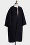 【STUMBLY】Round No Collar Coat ヒューエルミュージアム/hueLe Museum