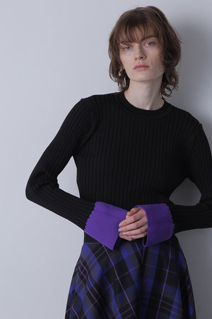 ヒューエルミュージアム/hueLe Museumの【STUMBLY】Peplum Sleeve Knit(110300/110301)
