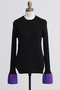 【STUMBLY】Peplum Sleeve Knit ヒューエルミュージアム/hueLe Museum