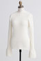 【STUMBLY】Peplum Sleeve Knit ヒューエルミュージアム/hueLe Museum