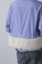 【STUMBLY】Fur Trim Combi Shirts ヒューエルミュージアム/hueLe Museum