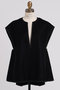 【STUMBLY】Back Peplum Gilet BL ヒューエルミュージアム/hueLe Museum ブラック