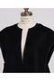【STUMBLY】Back Peplum Gilet BL ヒューエルミュージアム/hueLe Museum