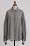 【STUMBLY】Sheer Volume Sleeve Shirt ヒューエルミュージアム/hueLe Museum