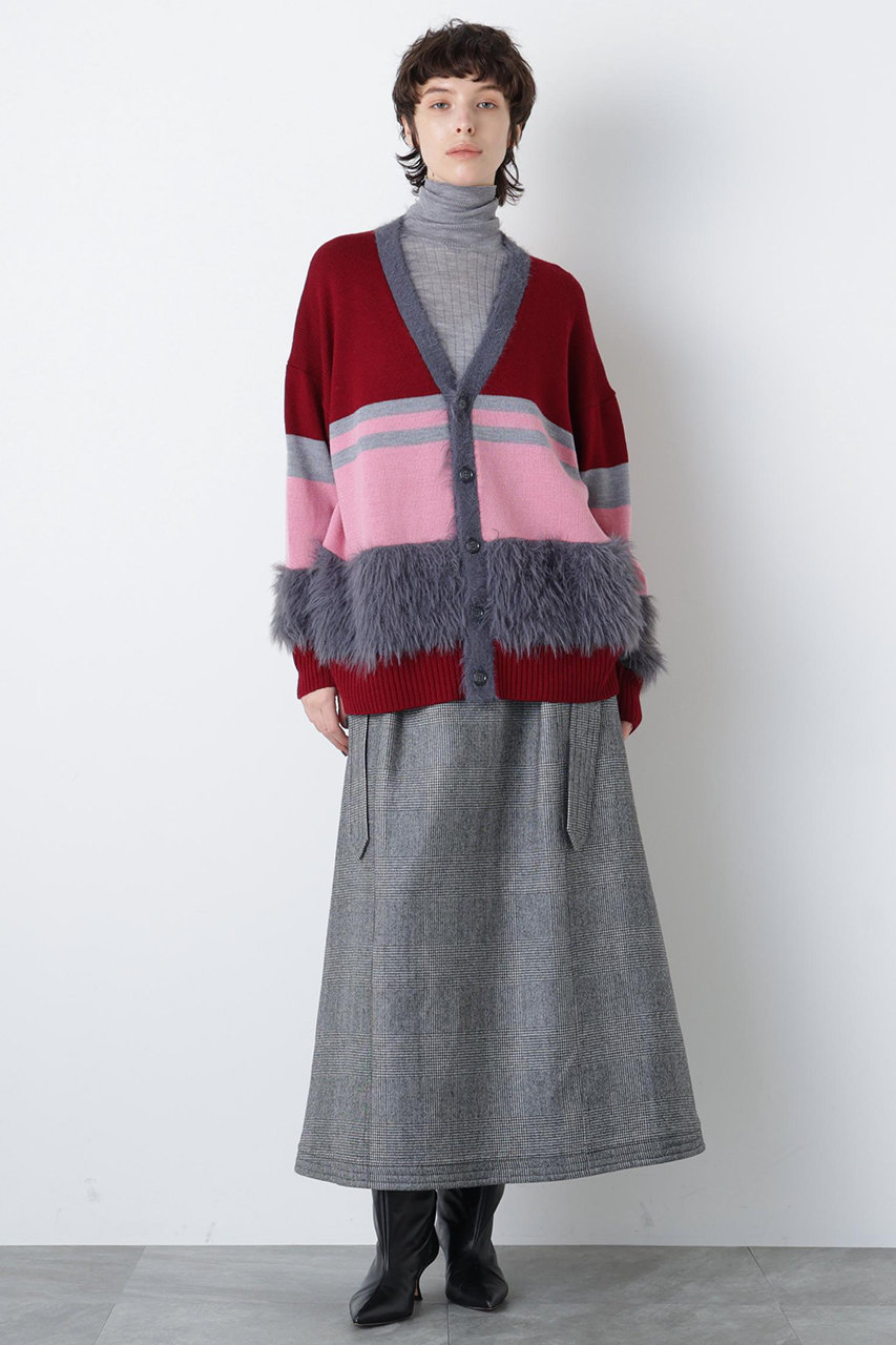 【STUMBLY】Belted Bicolor Stitch SK