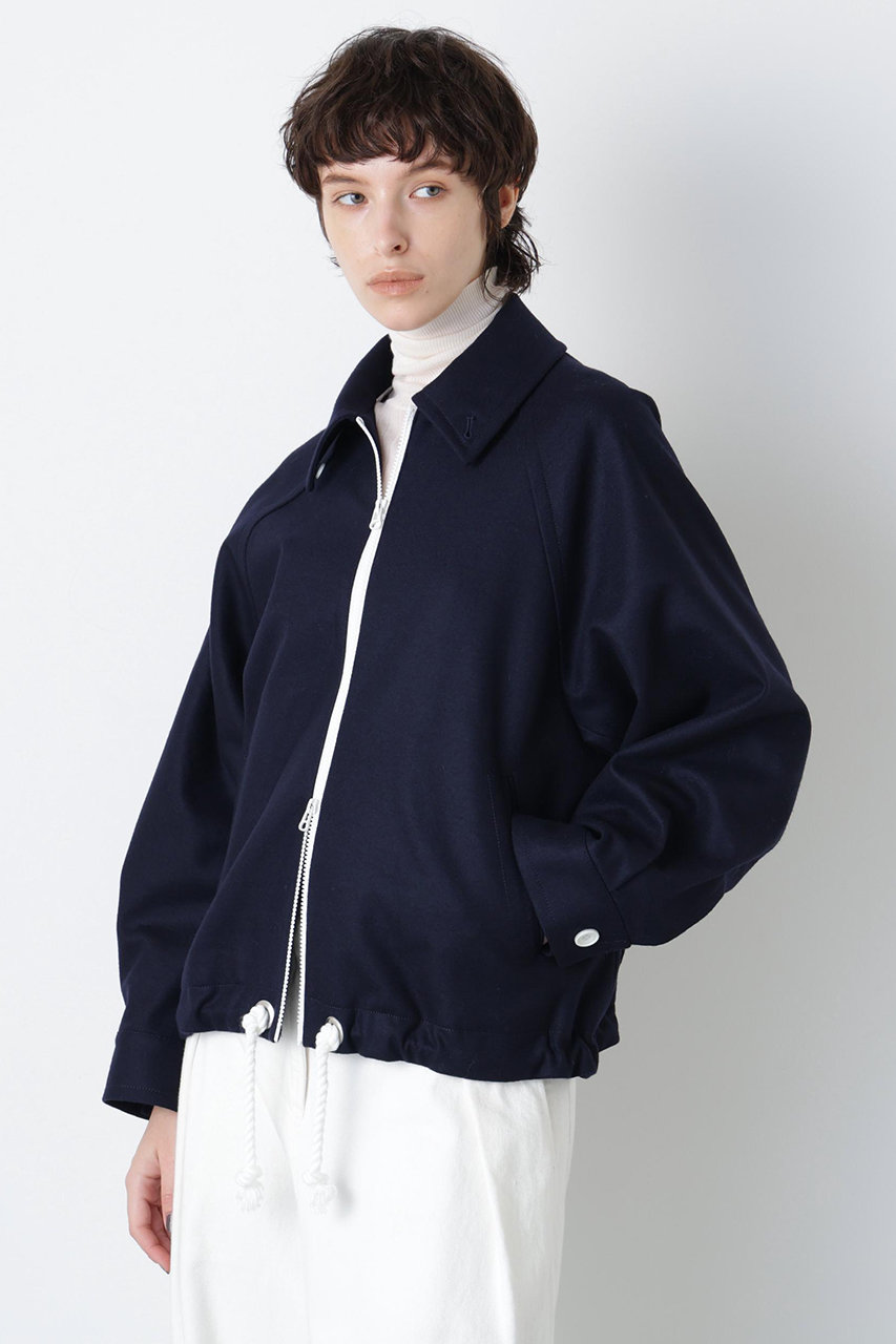 hueLe Museum 【STUMBLY】Bicolor Zip Swing Top (ネイビー, ３８) ヒューエルミュージアム ELLE SHOP