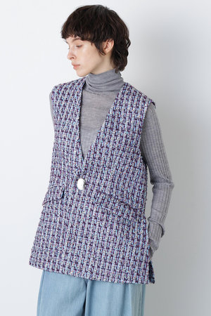 ヒューエルミュージアム/hueLe Museumの【STUMBLY】Linton No Collar Gilet(110800/110801)