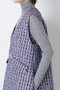 【STUMBLY】Linton No Collar Gilet ヒューエルミュージアム/hueLe Museum